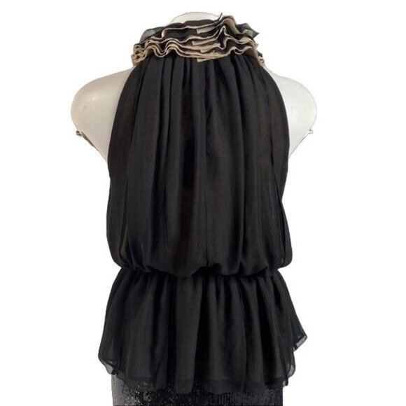Neiman Marcus For Target Robert Rodriguez Ruffle Top Halter Tank Blouse Size S - Picture 6 of 9
